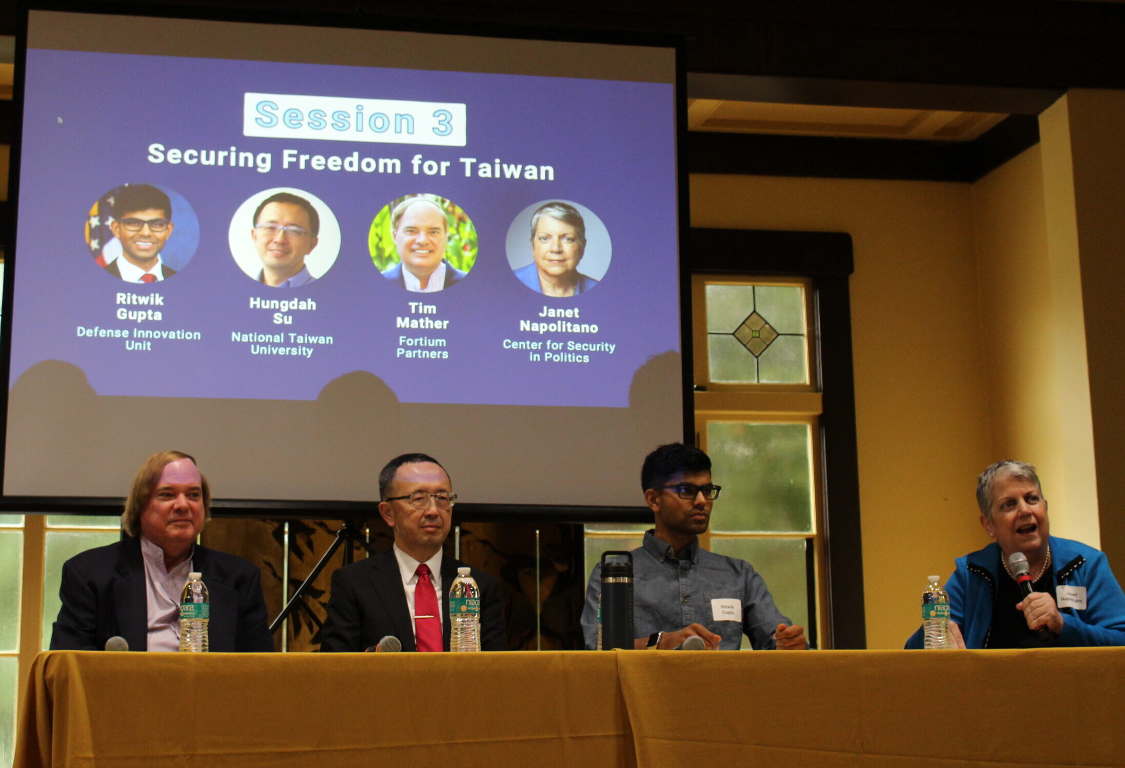 Tim Mather, Hung-dah Su, Ritwik Gupta, and Janet Napolitano