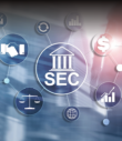 cover image of the report, featuring symbols like dollar signs, padlocks, and the SEC