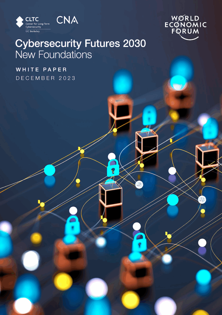 cover of the report "cybersecurity futures 2030: New Foundations"