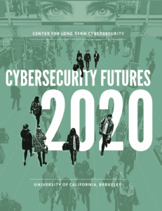 Cover of cybersecurity futures 2020 report